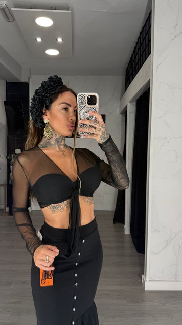 Camisa transparente