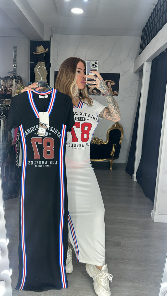 vestido número negro