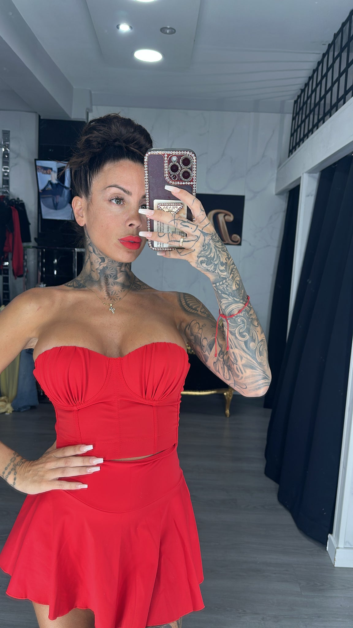 Corpiño rojo