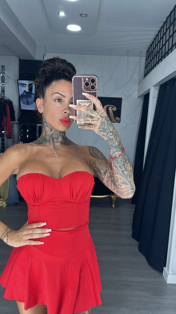 Corpiño rojo