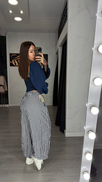 Pantalón vichi azul