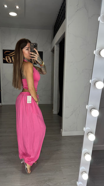 Pantalón chino, fucsia