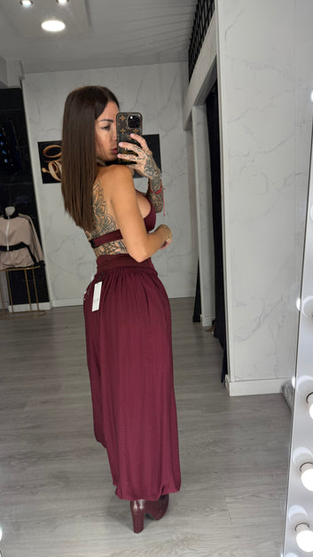 Pantalón chino Burdeos