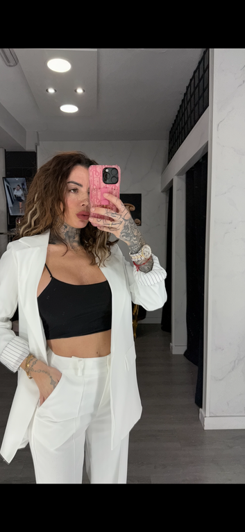 Traje chaqueta blanco