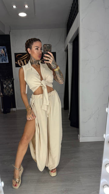Pantalón Aladin beige