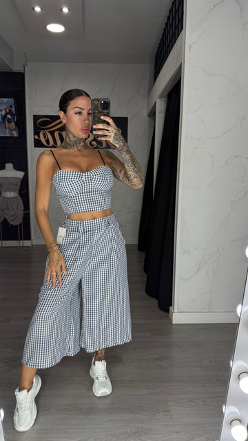 Conjunto vichi azul