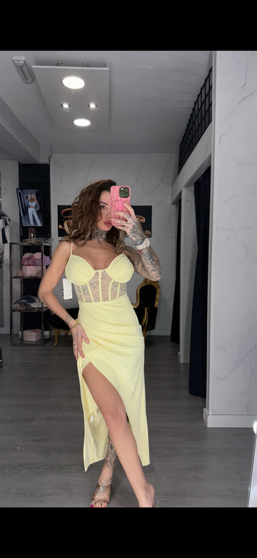 Vestido luzma amarillo