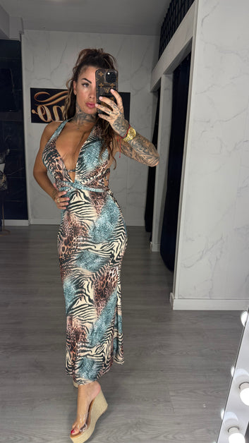 Vestido atigrado