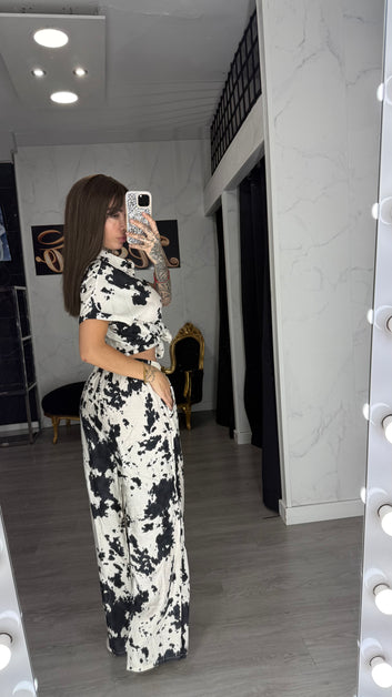 Conjunto vaca  negro