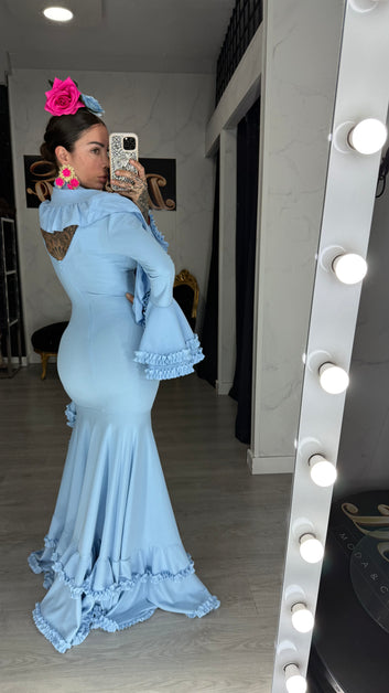 Vestido celeste