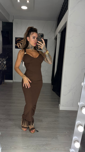 Vestido Mandy marrón