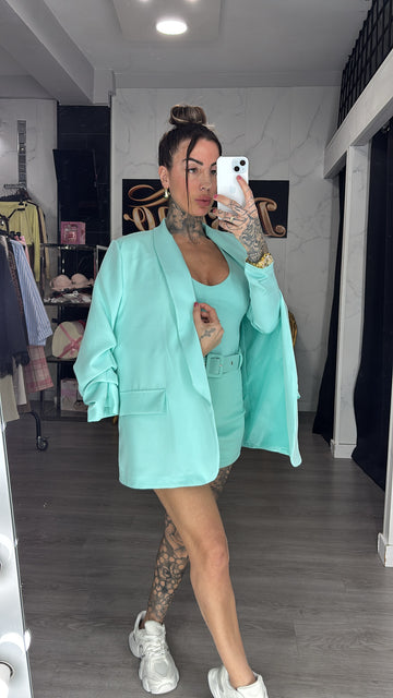 Blazer turquesa
