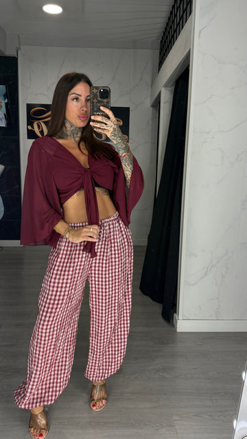 Camisa nudo gasa