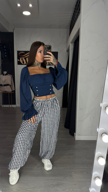 Pantalón vichi azul