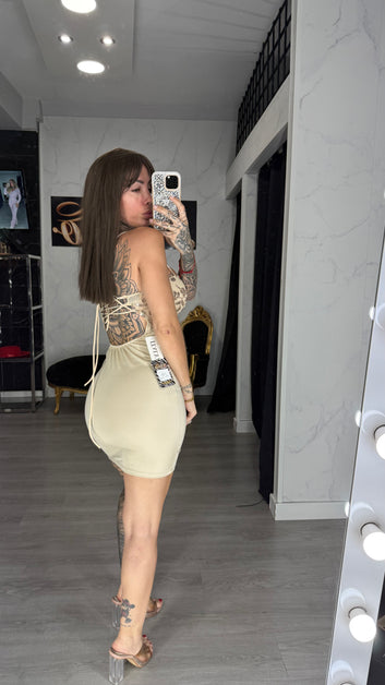 Vestido champán