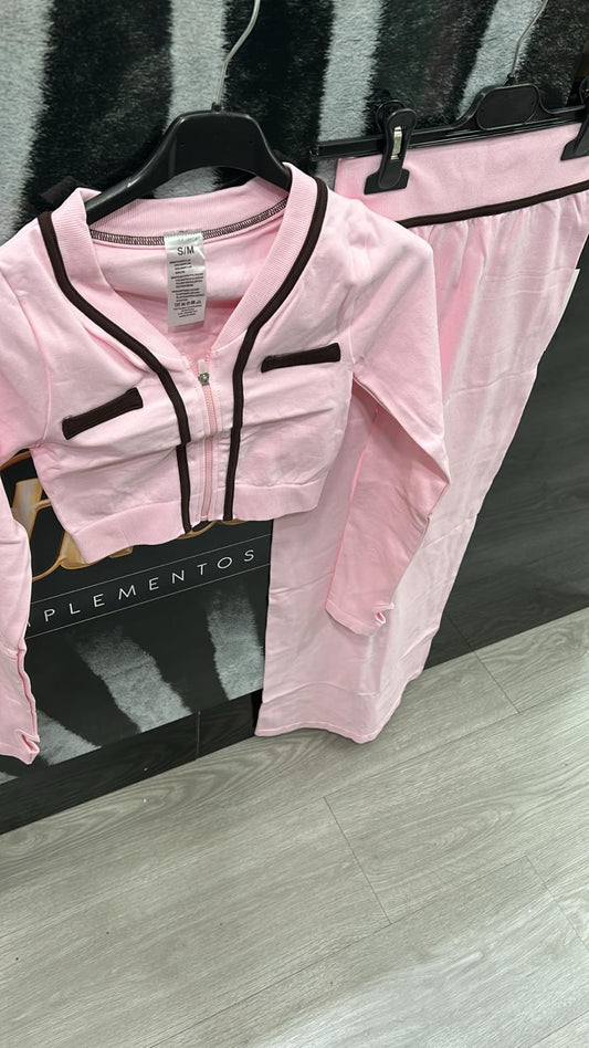 conjunto rando  rosa