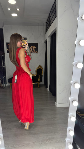 Pantalón globo rojo