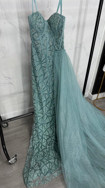 Vestido princesa verde