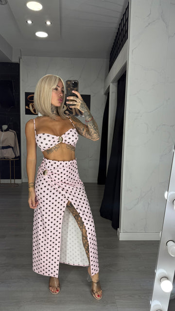 Conjunto lunare rosa