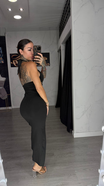 Vestido tachas negro