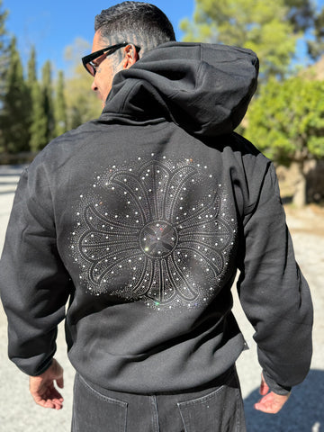 Sudadera cruz negra