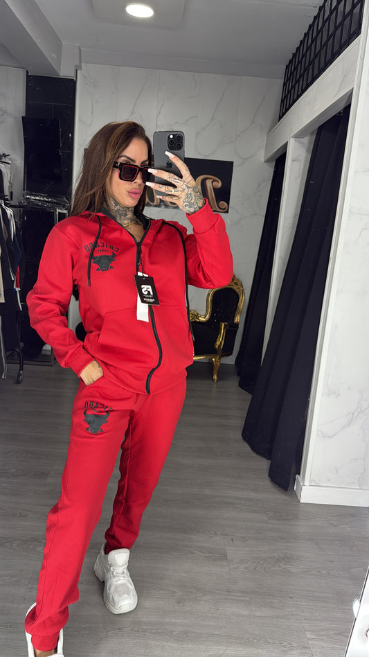chandal chicago rojo