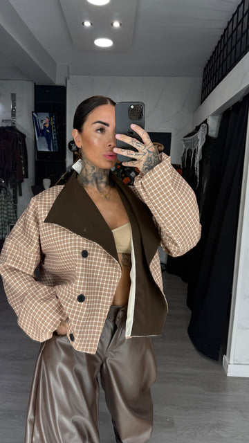 Chaqueta cuadro versión zari