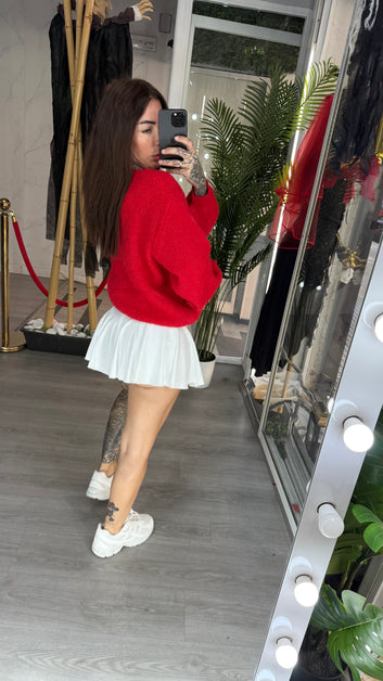 Falda pantalón blanco