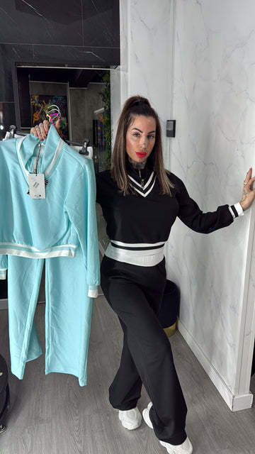 Chándal pico verde agua