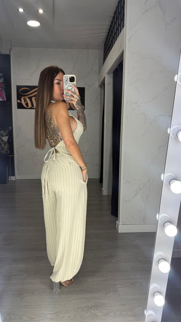Conjunto marinero beige