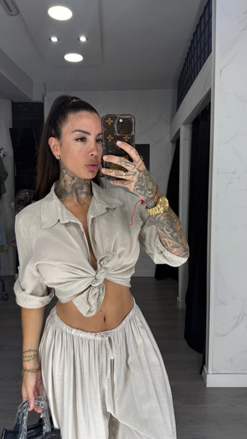 Camisa mina beige
