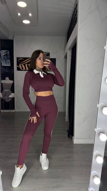 Conjunto polo Burdeos