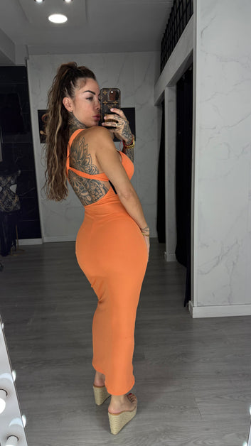 Vestido mandy naranja