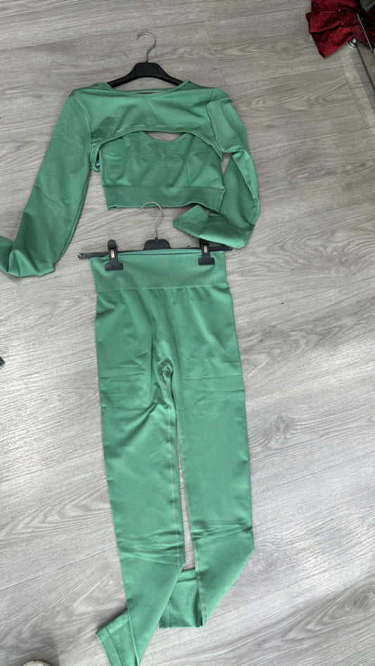 Conjunto raja verde