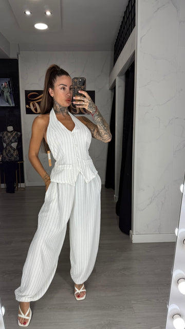Conjunto marinero blanco
