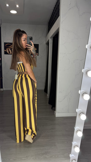 Conjunto raya amarillo