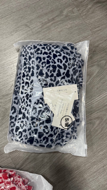 Conjunto leopardo azul