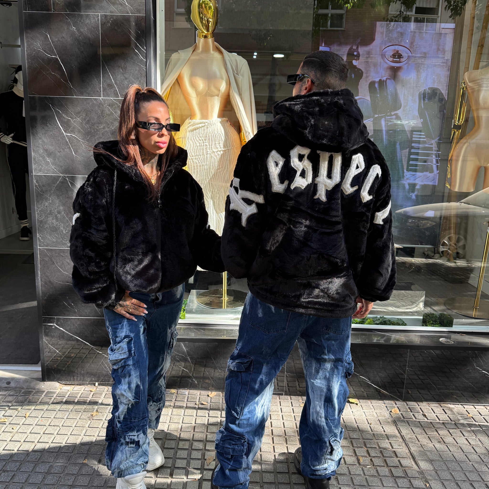 Chaqueta pelo letras