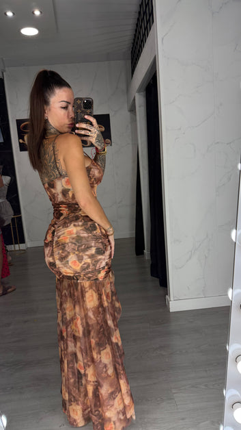 Vestido Cecilia marrón