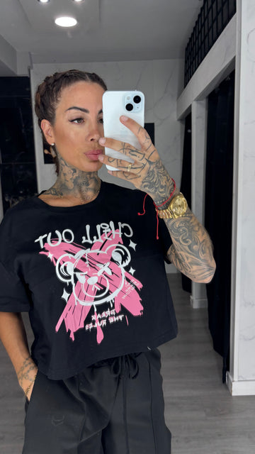Camiseta Cecilia negro
