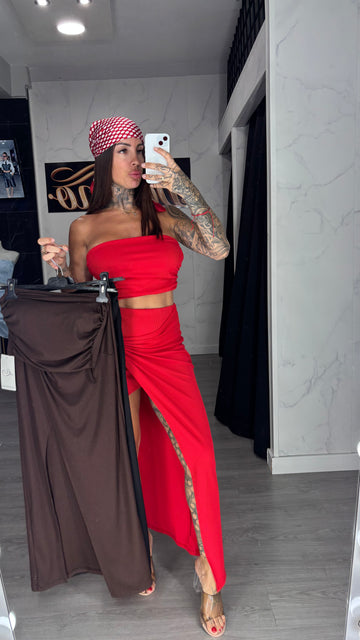 Conjunto Lulu marrón