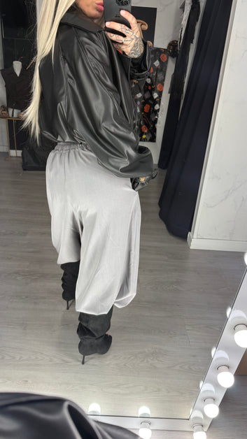 Pantalón, capa  cintura, Gris