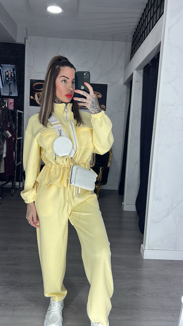 Chándal bolsillo amarillo