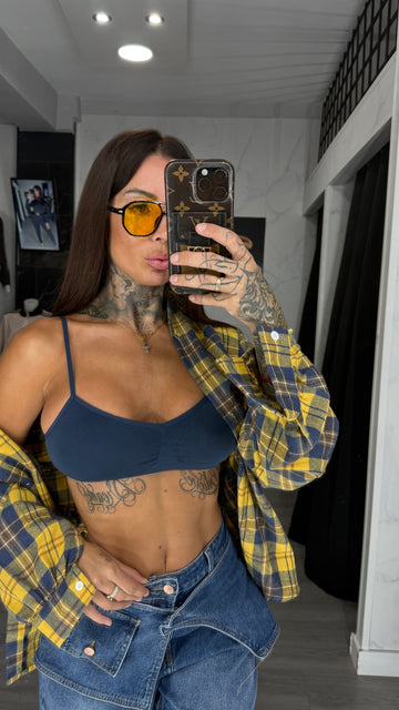 Top azul