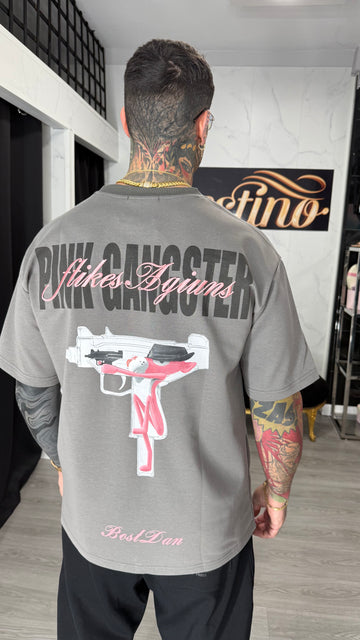 Camiseta pistola gris