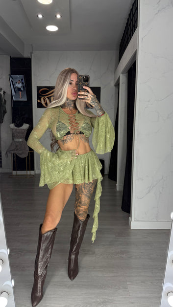 Conjunto pistacho