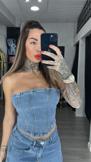 Conjunto vaquero brillo