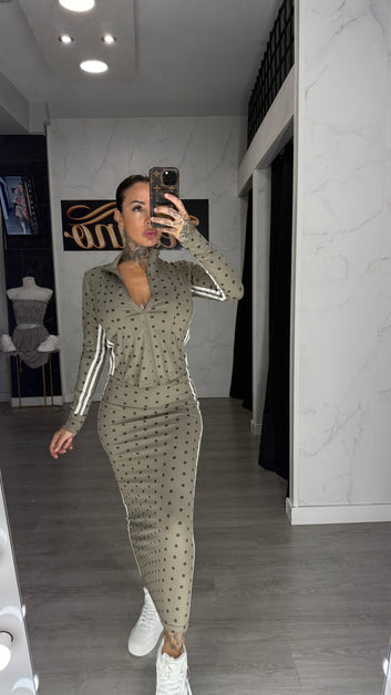 Conjunto lunares taupe
