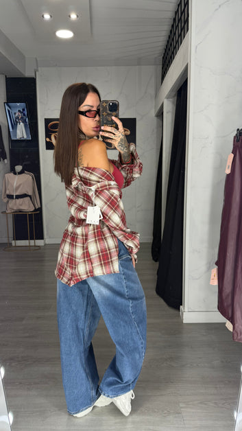 Camisa cuadro roja