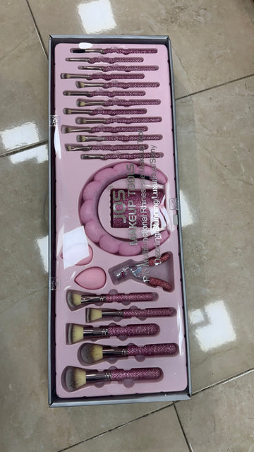Estuche brochas, rosa